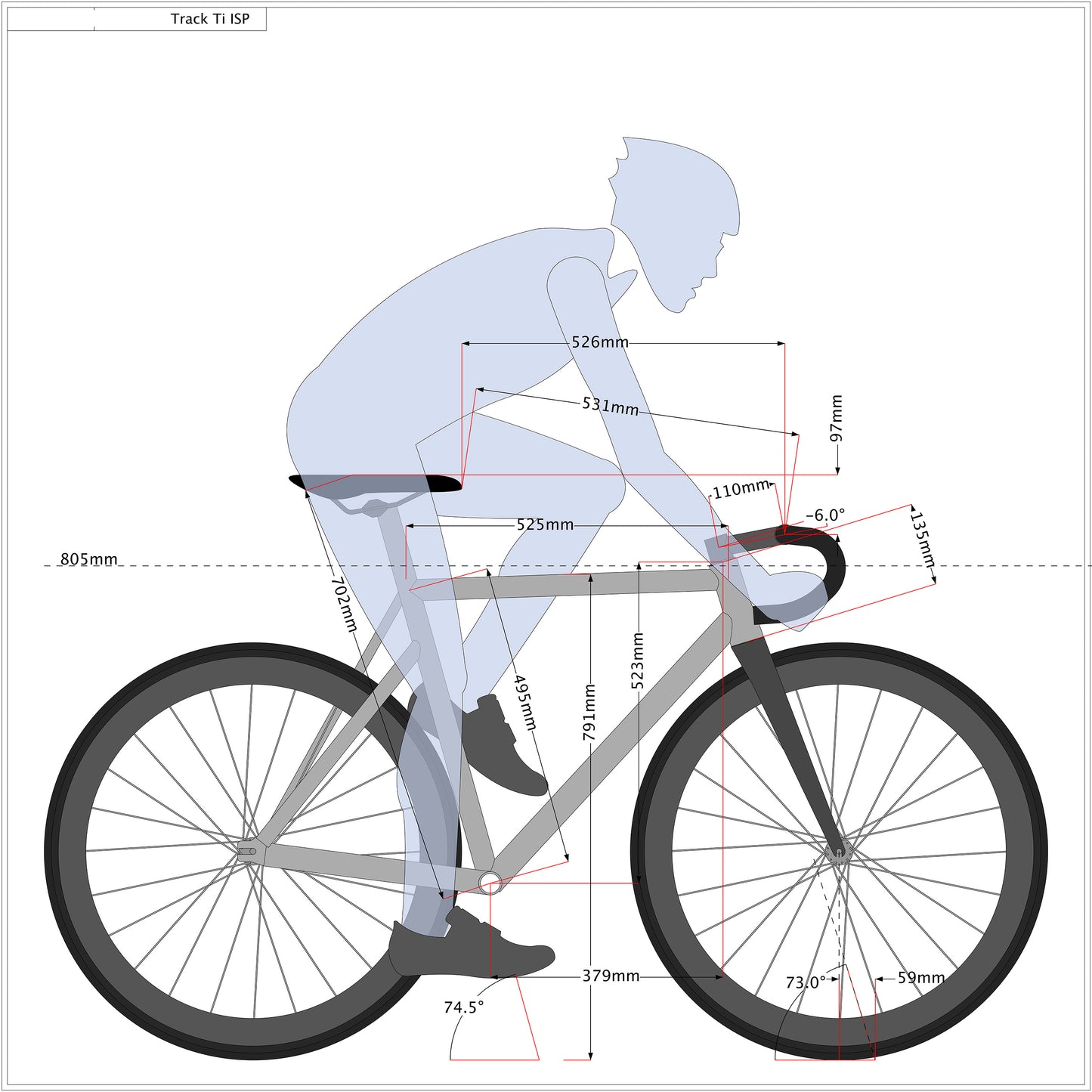 Size 52.5 Track Ti ISP