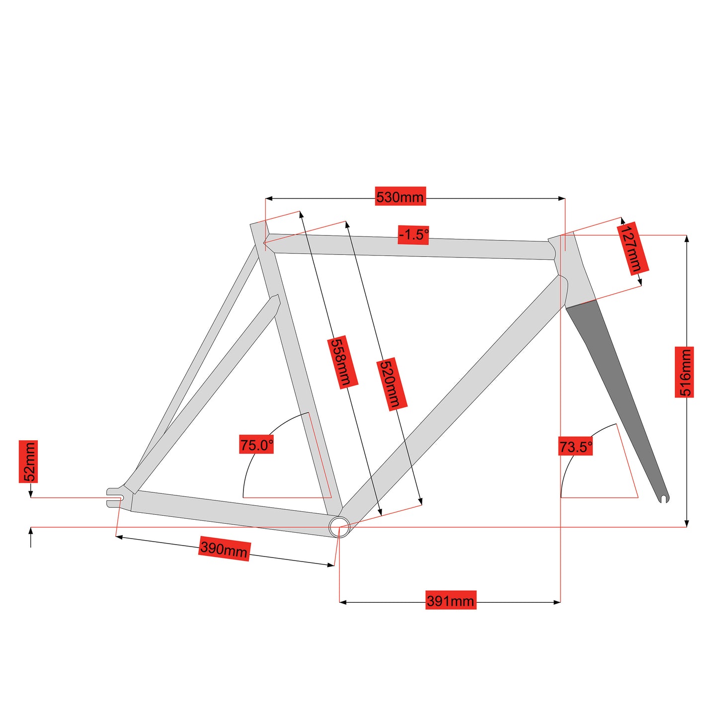 Stock Size 52 Hammer Track Steel