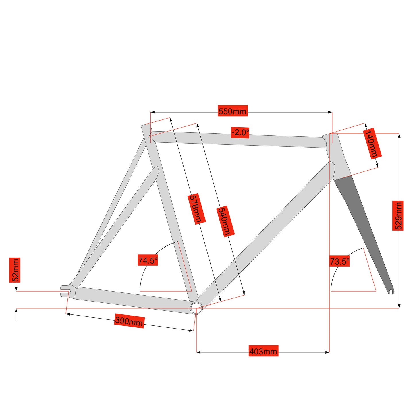 Stock Size 54 Track Steel