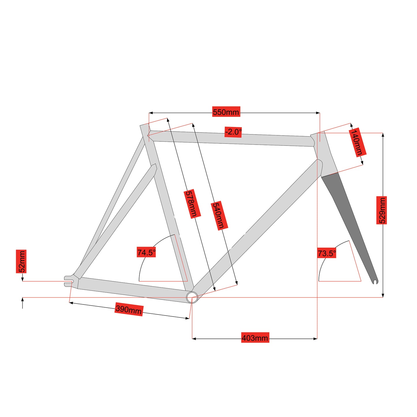 Stock Size 54 Hammer Track Steel